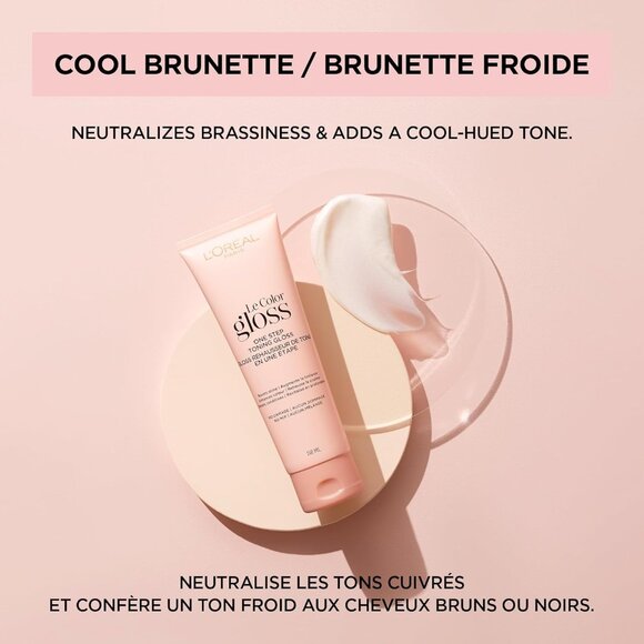 L'Oreal Paris Le Color One Step Toning Hair Gloss, Cool Brunette, 4 Ounce - Picture 4 of 5